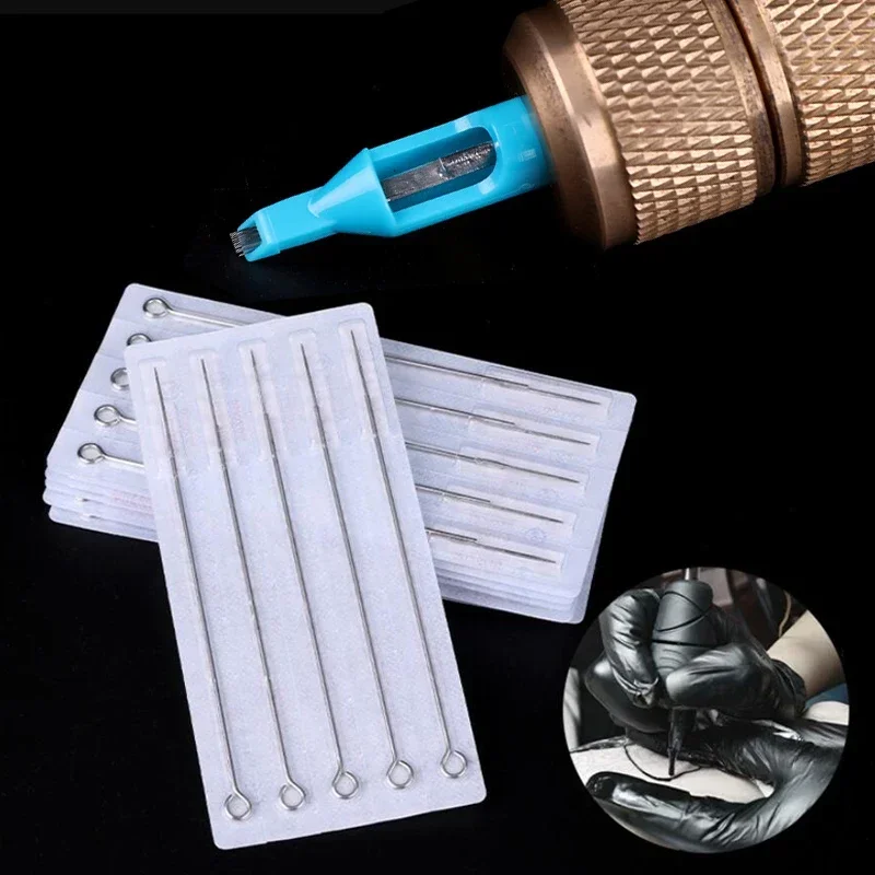 40pcs/set Mixed Tattoo Needle Tips Kit 20pcs RM + FT Needle + 20pcs Mouth Tattoo Needles Tips Body Art tattoo microblading needles
