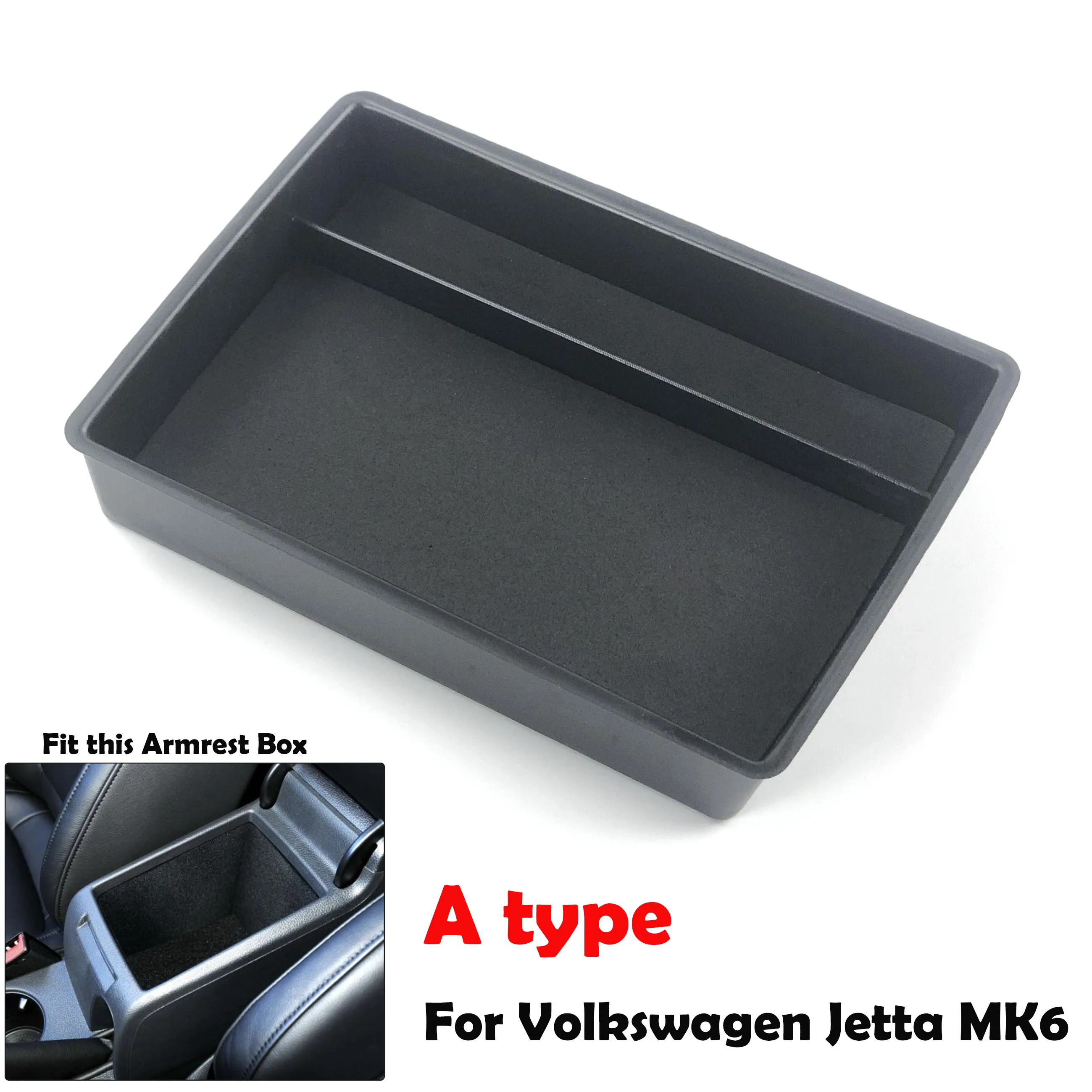 For Volkswagen Jetta MK6 2012 2013 2014 2015-2017 Car Central Storage Box  Armrest Remoulded Car Glove Storage Box 1pc - AliExpress