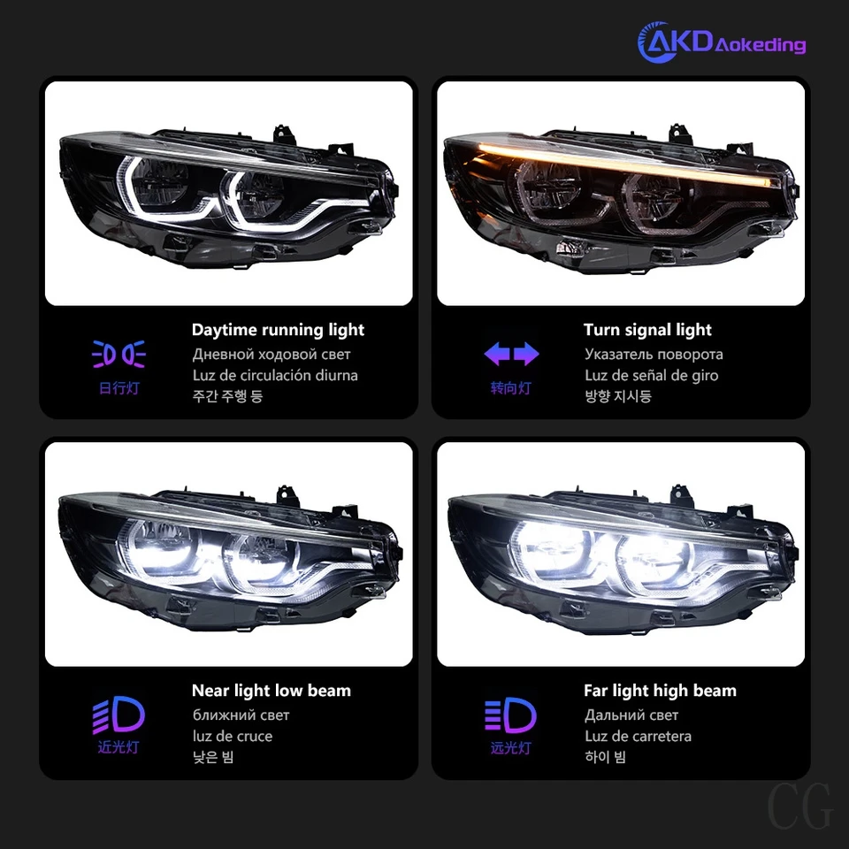 ヘッドランプレンズ BMW M4 G22 F32 F33 F36 2020~2023 ヘッドライトカバー 車 ガラス交換 ヘッドライト 自動シェル 車のフロント ヘッドライト レンズ カバー ヘッドランプレンズ 用 4