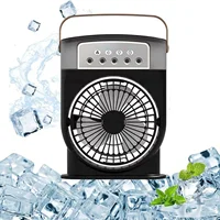Ventilateur de pulvérisation silencieux 5 en 1 avec humidification de l'air, réservoir 600 ml, 180 °   sortie d'air, 360 °   circulation d'humidité de l'air, noir 2
