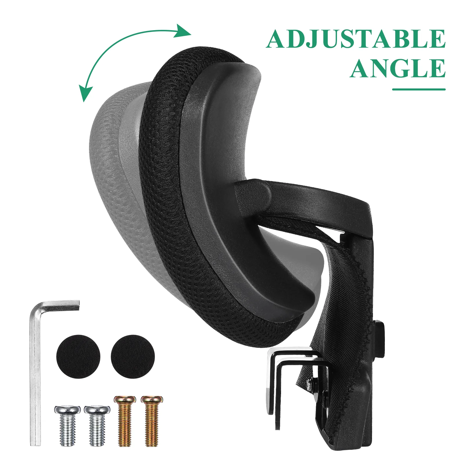 Small Recliner Head Support Attachment Adjustable Height and Angle Head Pillow for Ergonomic Executive Chair New
