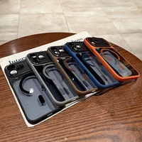 Luxury Magnetic Metal Lens Bumper Protection Case For iPhone 17 Air 16 15 14 13 12 11 Pro Max Plus Wireless Charge Hard Cover 6