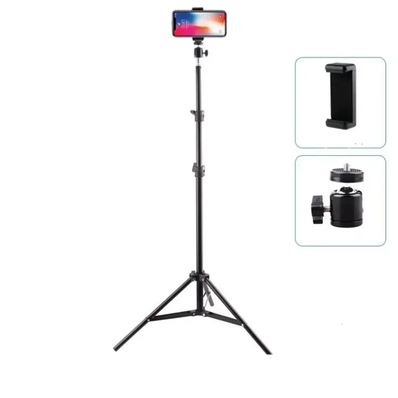 Foldable 56cm-160cm Extendable Mobile Phone Stand Holder Live Tripod Video Recording Selfie Landing Monpod For All Phone Camera selfie stick sports camera selfie stick cell phone selfie stick smartphone selfie stick