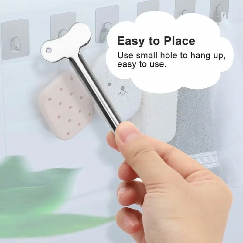 Hot Sale Reusable Stainless Steel Toothpaste Squeezer Multifunctional Plastic Cream Tube Squeezing Cosmetic Oil Paint Squee 4