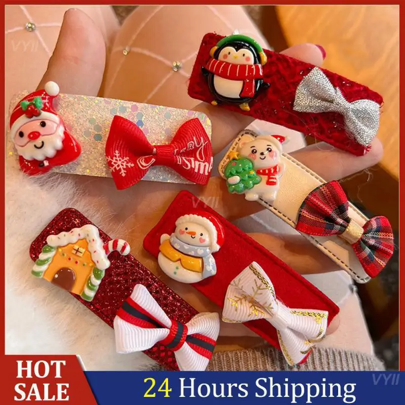 

Hairpin Easy To Use Reusable Santa Hairpin Colorful Hairpins 3d Card Issuance Easy To Wear High Quality Simulated Card Issuance