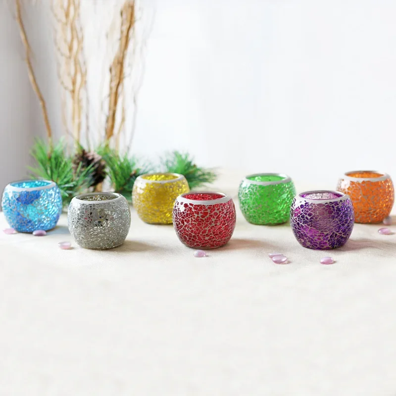 Candle Holders Glass Candlestick Mosaic Candlestick Candle Cup