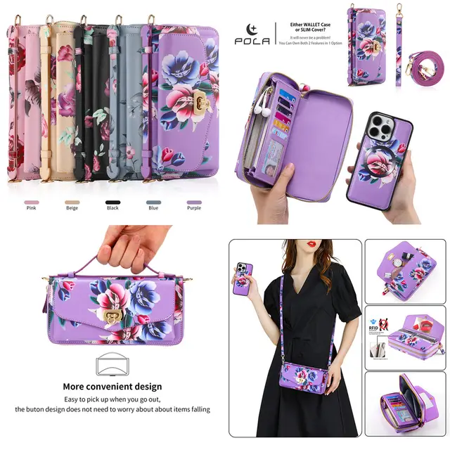 ウォレットケース Google Pixel 6 Pro用 リストストラップ クロスボディ ショルダー ストラップ フラワー レザー Google  Pixel 6 Pro 財布型カバー クロスボディショルダーストラップとスタンド付き レザークレジットカードホルダー 携帯電話アクセサリー  携帯電話カバー ... ウォレットケース Google Pixel 6 Pro用 リストストラップ クロスボディ ショルダーストラップ PUレザースタンド