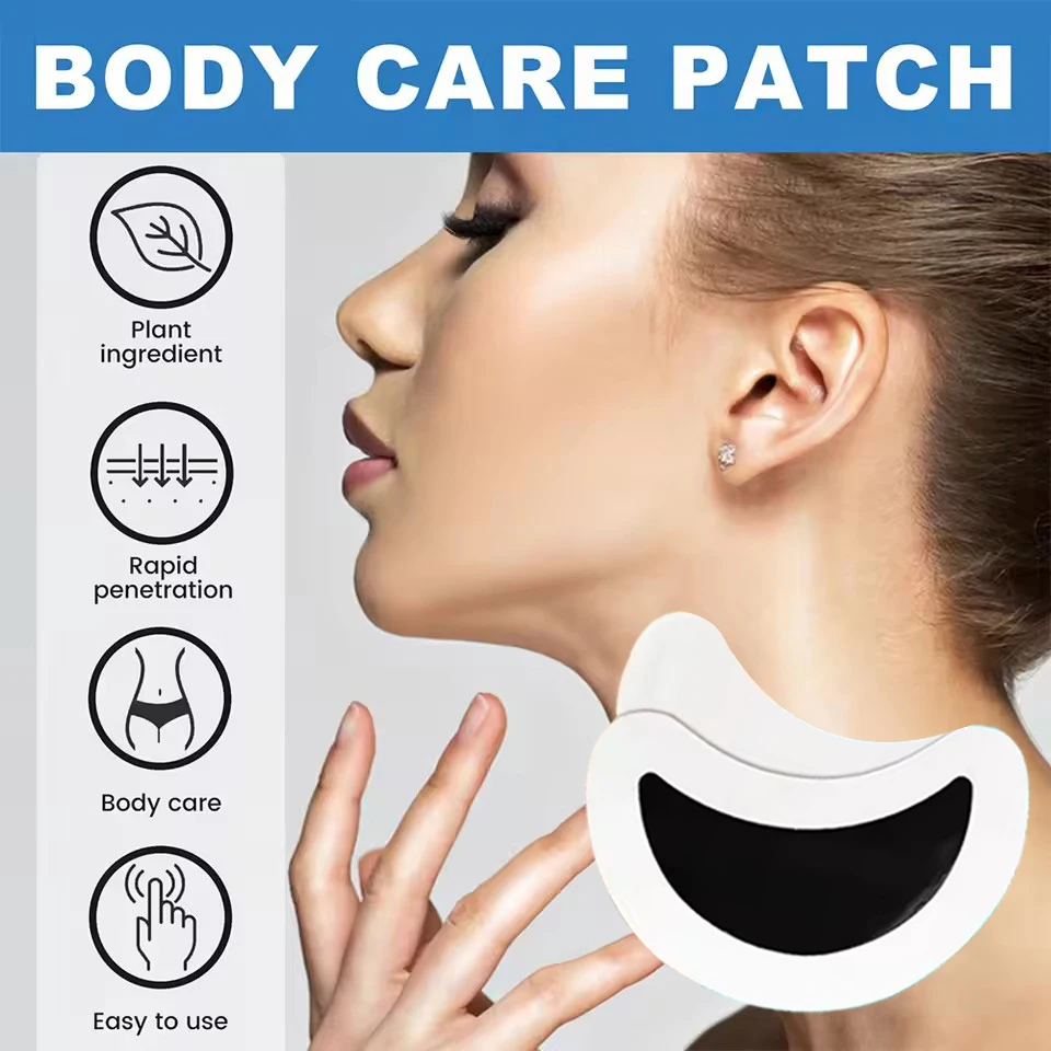 60 PCS Thyroid Gland Care Patches Lymphatic Detox Patch Painless Treatment Heating Neck Anti Swelling Lymph Node Patches