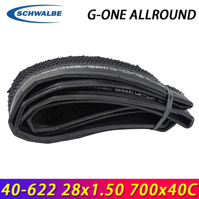 SCHWALBE G-ONE ALLROUND 40-622 28x1.50 700x40C Black Tubeless Folding Tire  for Gravel Bike Touring Bicycle Tires Cycling Parts - AliExpress