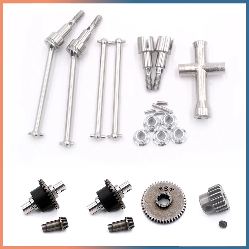 

Набор металлических дифференциалов и приводных валов для SCY 16101 16102 16103 16201 Pro 1/16 бесщеточный ру автомобиль аксессуары