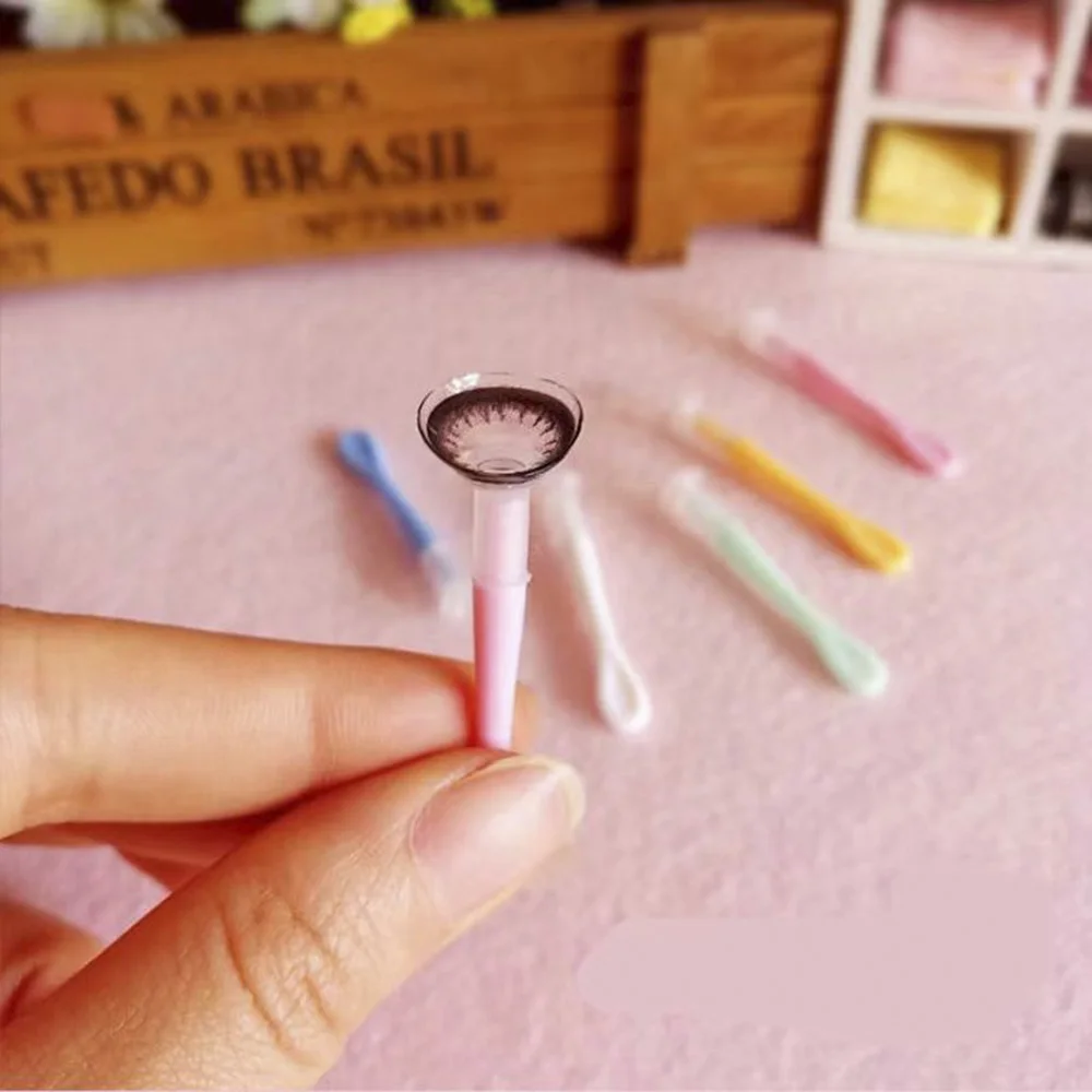 Portable Contact Lens Inserted Remover Color Tweezers Suction Stick Clip Eyes Care Lens Wear Tools Kit 1 Set