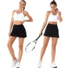 Pleated Tennis Skirts for Women with Pockets Build in Shorts Golf Skort High Waisted Athletic Running Activewear 3
