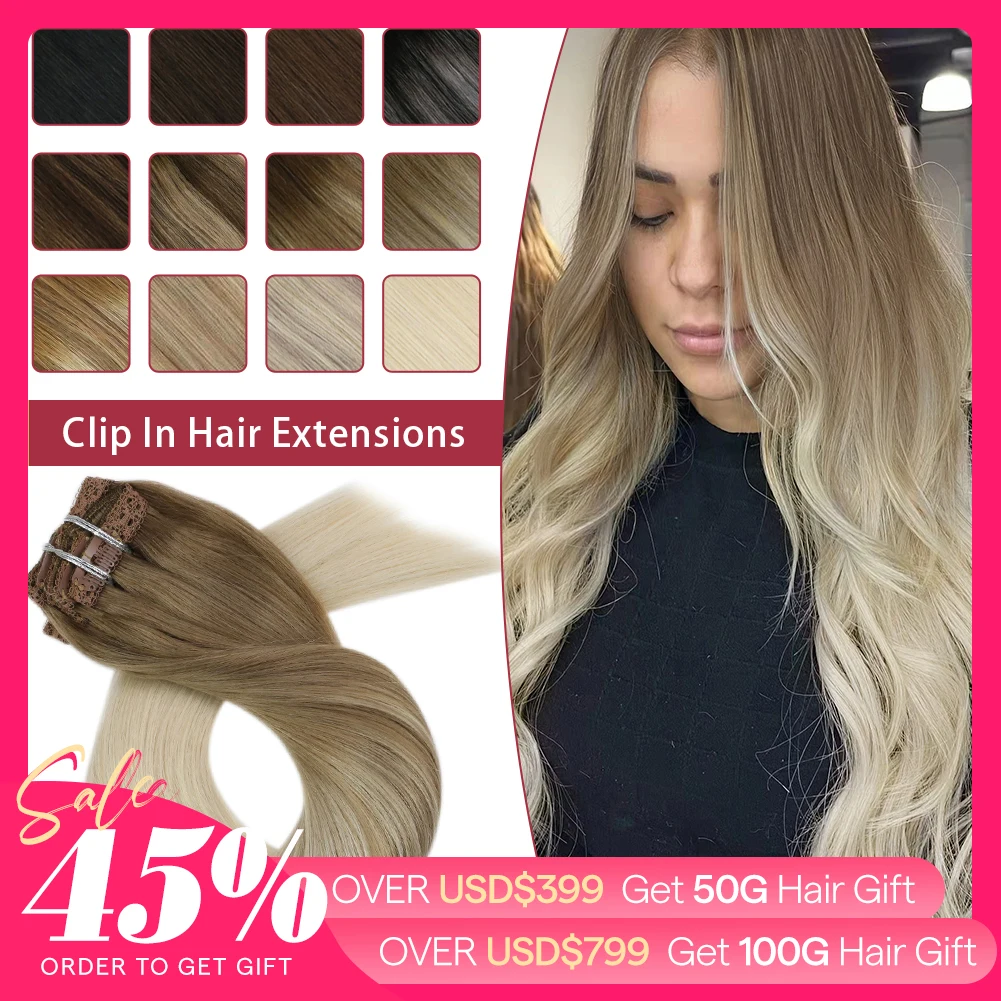 Human Hair Extensions Real Remy Brazilian