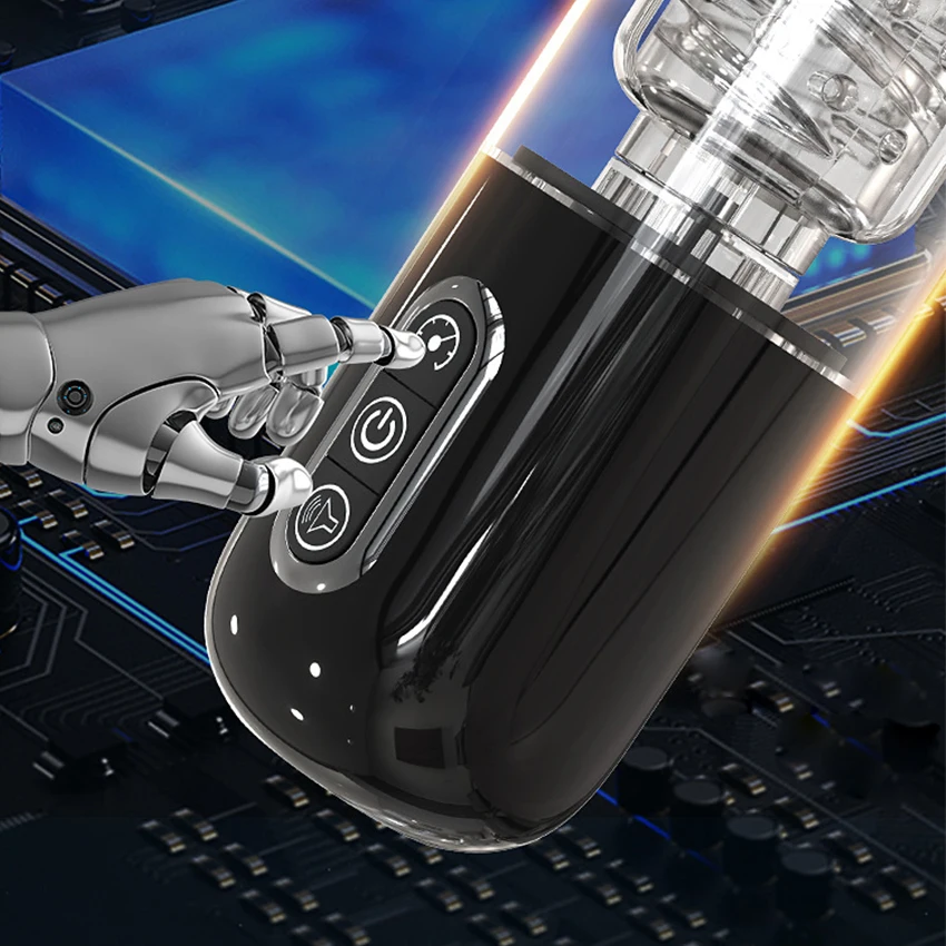 Masturbatore telescopico maschile con rotazione automatica, succhiamento, tascabile, giocattolo sessuale per pompino, aspirazione per uomo, pompino con fiocco_voghion.com