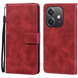 Stylish Leather Wallet Flip Cover - Premium Quality Case and Protective Shell for OPPO A40 (A40M) (Red)