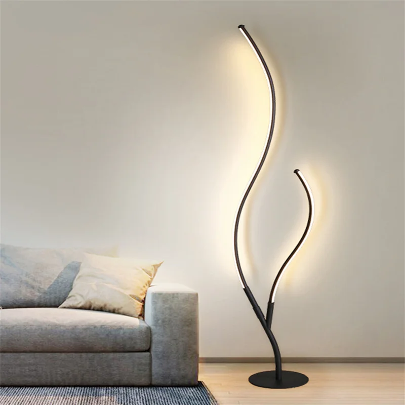 Modern Personality Creative Simple Branch Shape Floor Lamp Led Living