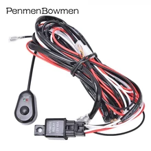 

Motorcycle One-To-Two Switch Line Group LED Work Light Control Harness Off-Road Light Switch Line 14V/40A