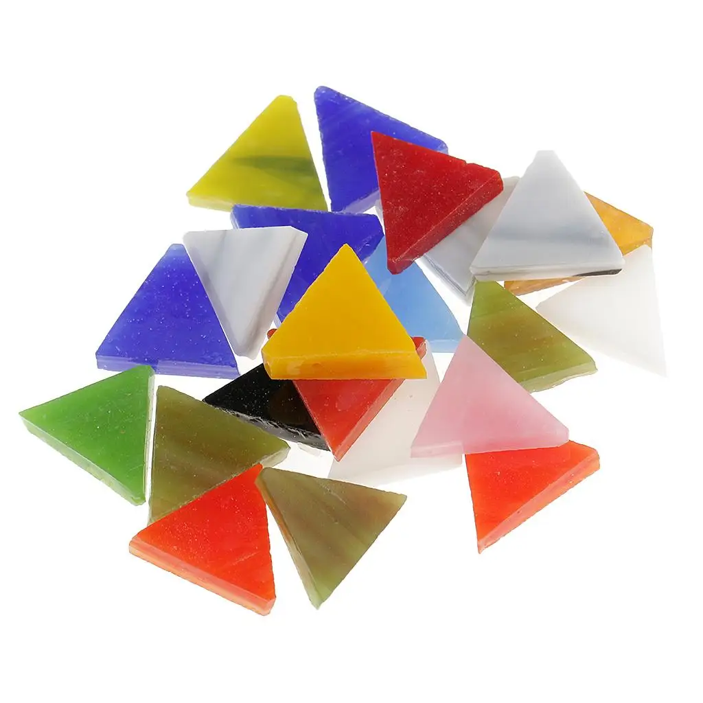 3x Lot Colorful Vitreous Glass Mosaic Tiles Pieces for Mosaic Making Kids Toys