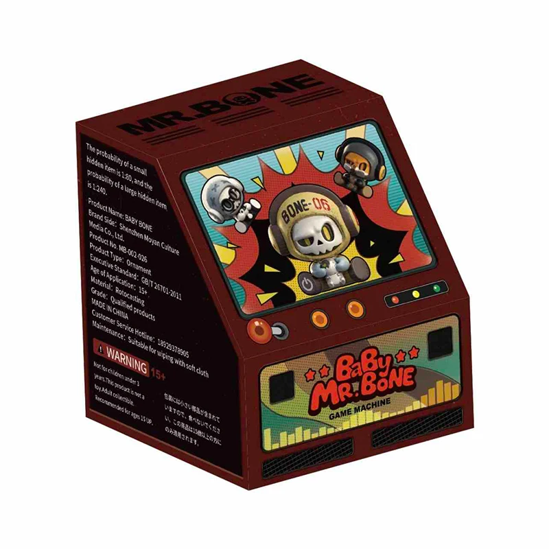 В наявності Mr.Bone Babybone Series Blind Box Babybone Action Figure Mini Mr.Bone Doll Mystery Box Surprise Bag Ornament Toy Gift