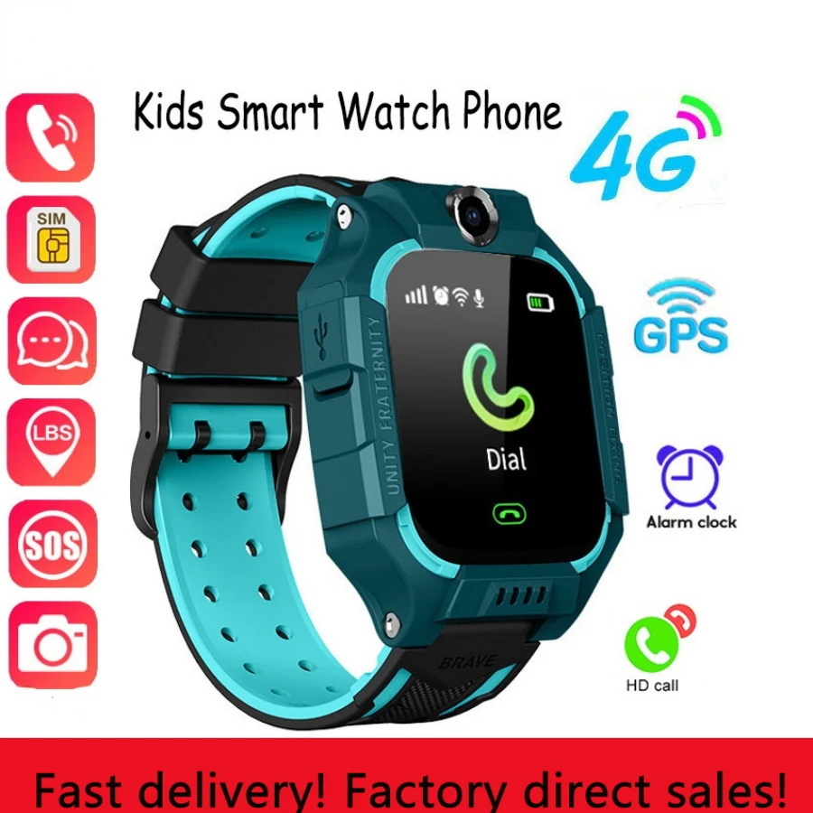 Montre Intelligente Enfant GPS – Appels, SMS, Photo, étanche, écran Tactile 1,44", Pour Sécurité Et Communication