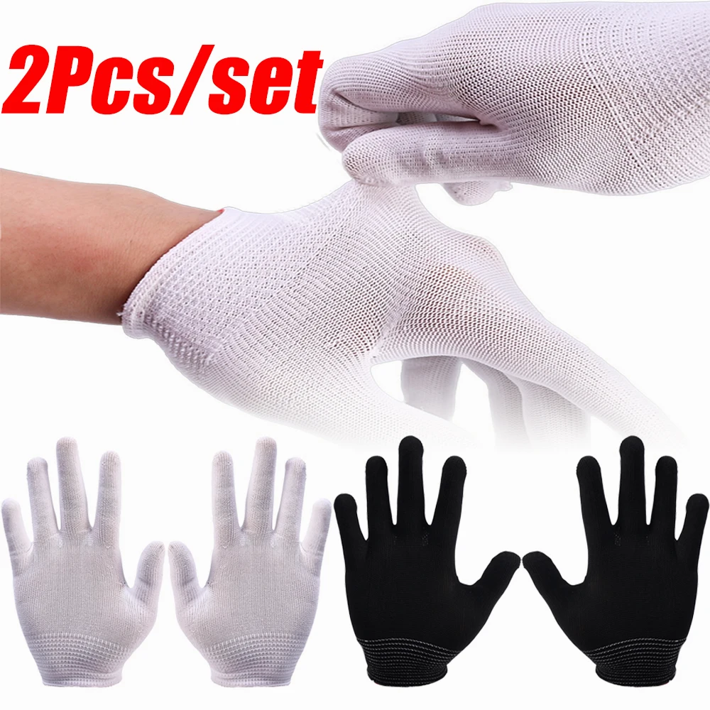 

2PCS Safety Work Gloves Nylon Running Glove Professional Protective Gloves For Women Men Mechanical Construction Garden Kitchen