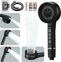 1 PC กรอง Supercharged หัวฝักบัวสี่ความเร็วปรับซีลน้ํา Multi-Functional Home Shower อุปกรณ์ห้องน้ํา 1