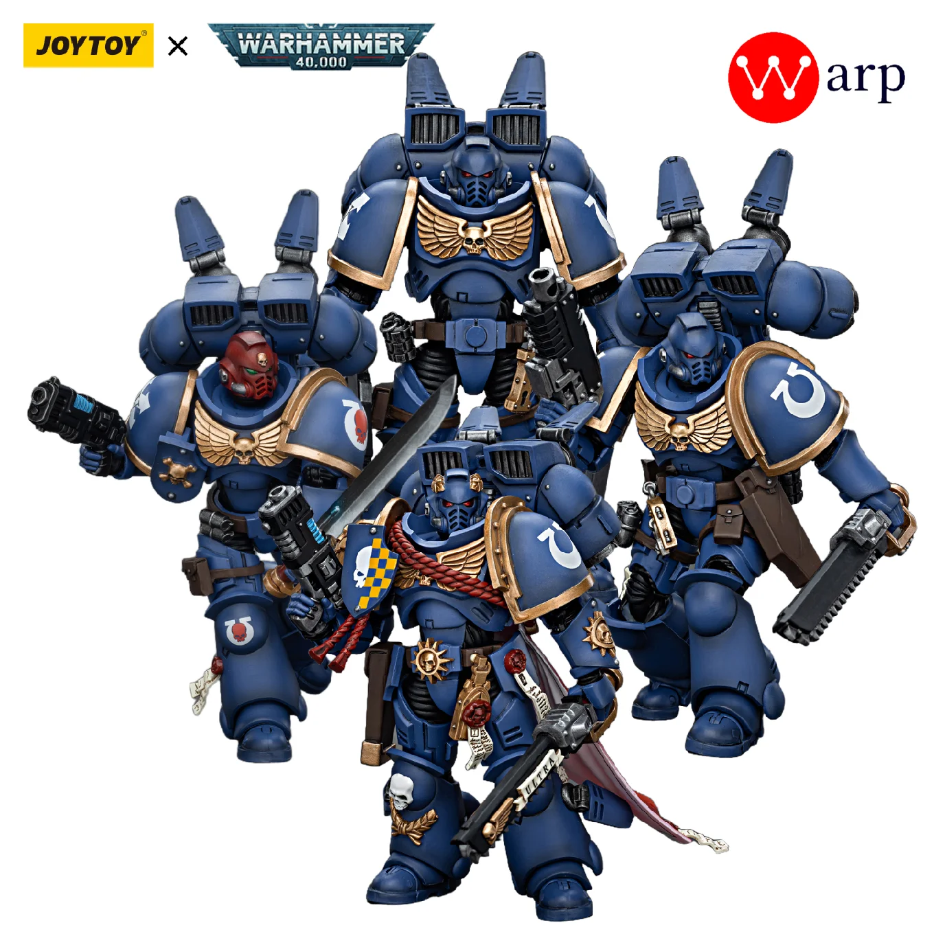 

[Предварительная продажа] экшн-фигурка JOYTOY Warhammer 40k 4,8 дюйма 1/18, ультрамарины, капитан, пусковой пакет, интерсектиторы, капитан аниме, военная игрушка