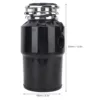 Garbage Disposal 630W Continuous Feed 2800RPM Quiet Operation Simple Installation Food Waste Disposer for Kitchen EU 250V 5