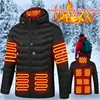 Men's Thermal Jacket 11 Zone Controlled Temperature Usb Electric Heating Coat Heating Clothing New Winter Ski Self-heating Parka 2