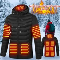 Men's Thermal Jacket 11 Zone Controlled Temperature Usb Electric Heating Coat Heating Clothing New Winter Ski Self-heating Parka 2