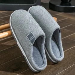 Cozy Men's Fur-Lined Indoor House Slippers - Plush, Non-Slip Comfort for Couples (GRAY)