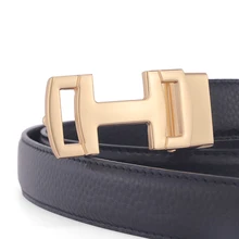 

High Quality Black Leather Belt 2.5cm Fine Fancy Ladies Formal Belt Delicate Belt Women Letter Buckle Corset Brand