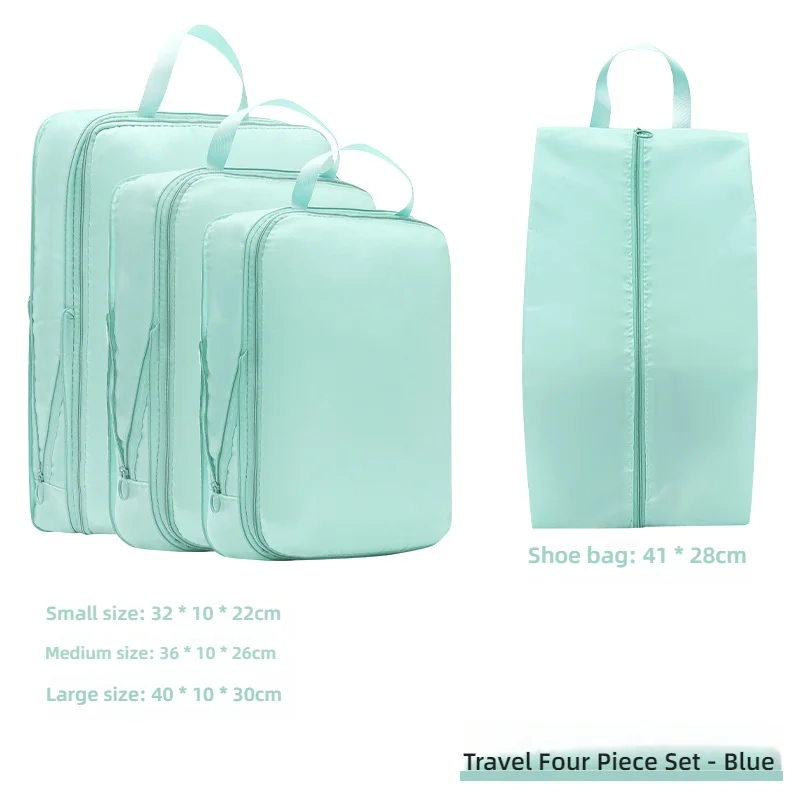 Travel organizer bag divided bag multifunctional clothes suitcase organizer bag seven pieces set of compressible storage bag 6