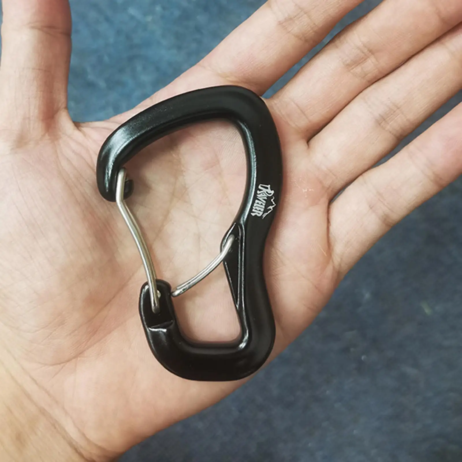 D Shape Hammock Carabiner Buckle Mountaineering Equipment Hook Sport Tools Lightweight 8kN for Backpack Keychain