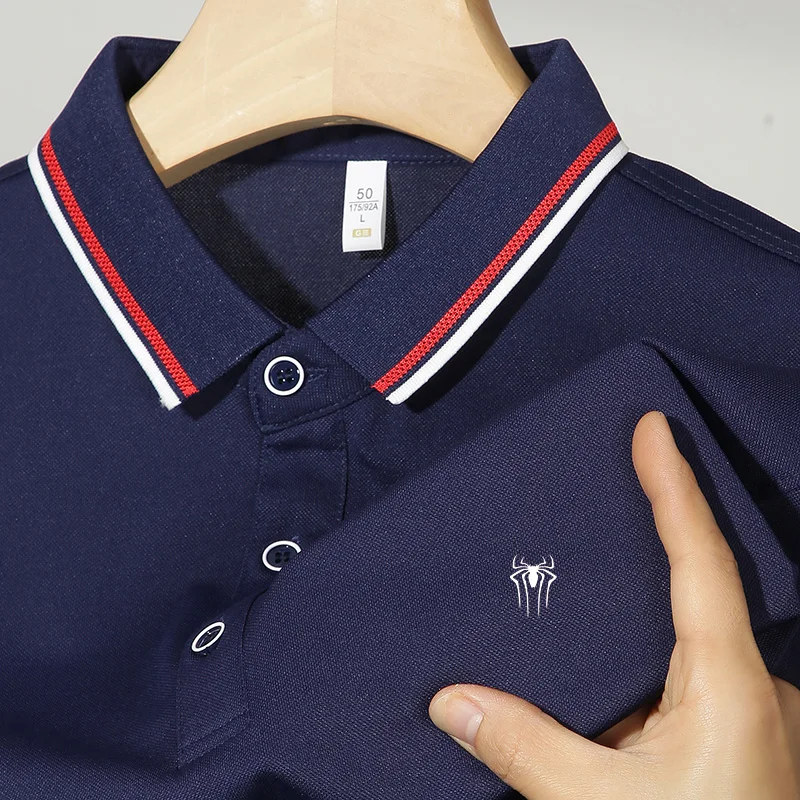 

New men's summer printed short sleeved POLO shirt POLO T-shirt casual and comfortable men's top golf men's clothing