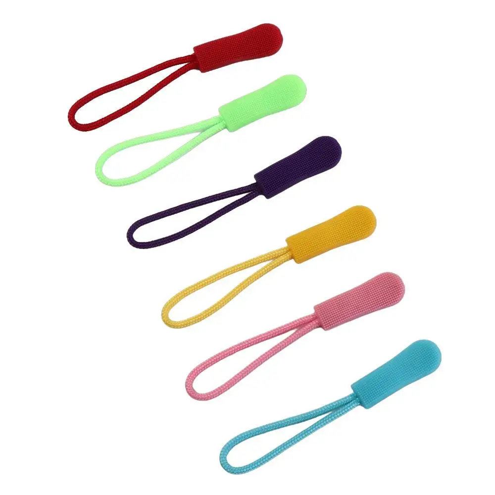 10Pcs 텐트 다채로운 여행 가방 의류 우편 해결사 배낭 가방 지퍼 밧줄 지퍼 당겨 코드 지퍼 풀러 해결사 우편 코드