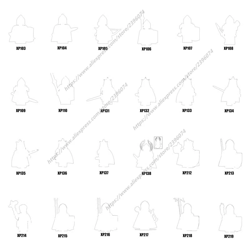 

Series-104 Medieval Movie Knights Figure Building Blocks toys XP103 XP104 XP105 XP106 XP107 XP108 XP109 XP110 XP131 XP132