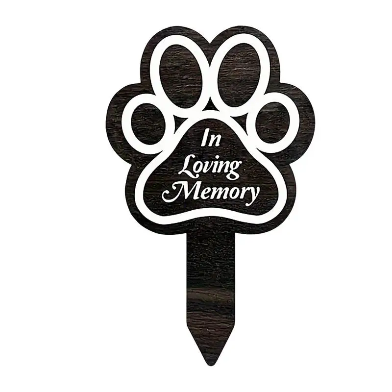 Pet Memorial Graves Markers Dog Cemetery Garden Stake Memorial Yard Decorations Pet Loss Outdoor Plaques Dog Claw Sympathy
