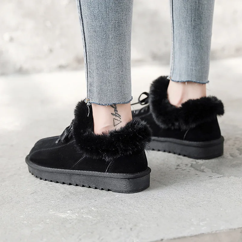 Snow Boots Women Shoes Winter New Ankle Boots Woman Non-slip Plush Warm Boots Ladies Casual Shoes Classics Style Fashion Shoes