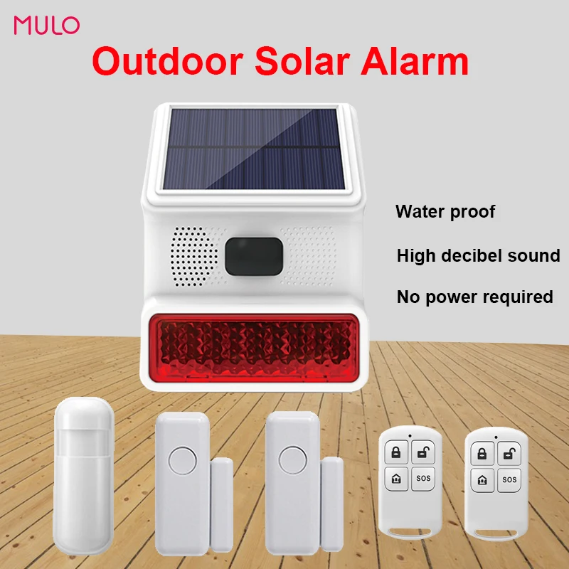 thumbnail image 2 of DKMSEC Outdoor Waterproof White 433Mhz Solar Wireless 2 of 14