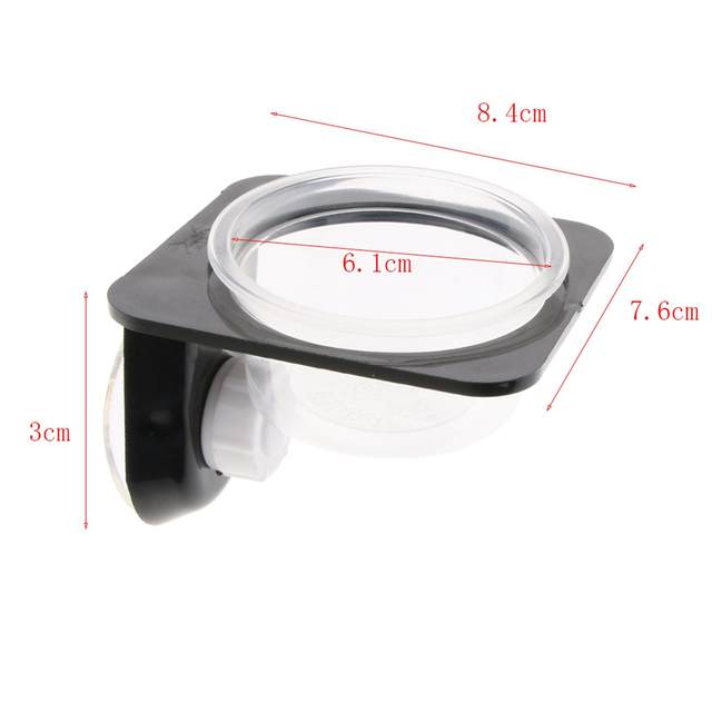 2pcs Amphibians Chameleon Feeding Suction Cup Ledge Bowls