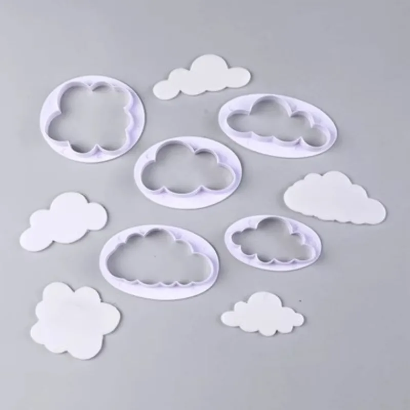 Description Picture 6 of item5Pcs/set Fondant Cutter Cloud Plastic Cake Cookie Biscuit Cutter Fondant Mold Fondant Cake Decorating Tools Sugar Craft