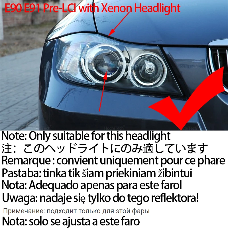 160W LED õ      Canbus   BMW E90 E91 3 ø 320 325i 328i 335i Pre LCI 2004-2008