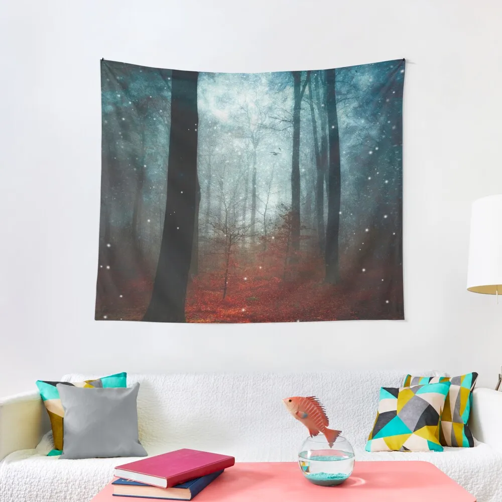 

substance - enchanted forest Tapestry Tapestries Room Decor Korean Style Bathroom Decor