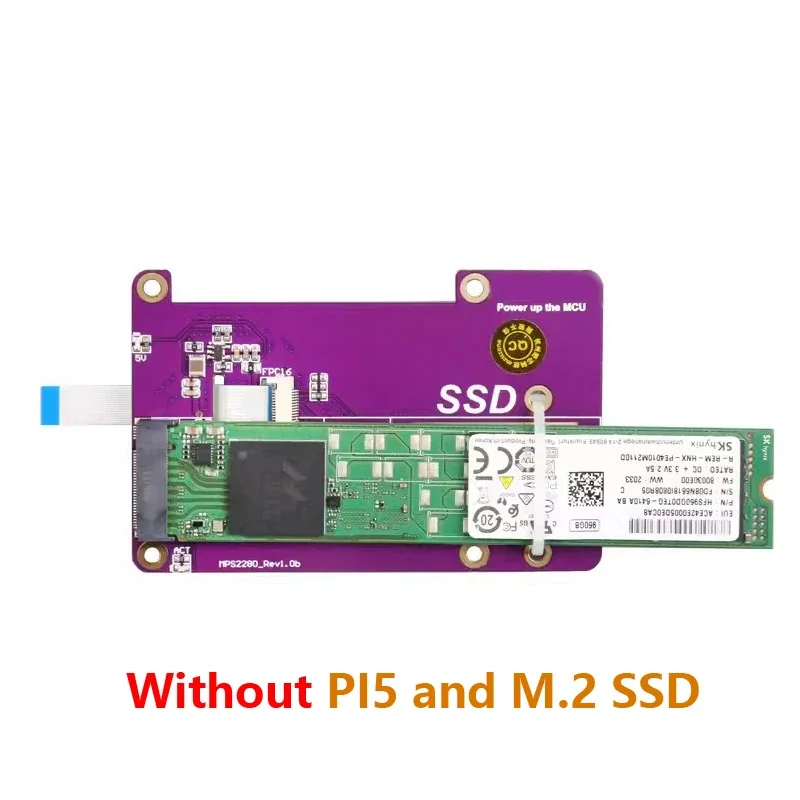 PCIe to M.2 SSD   5 NVME  Ȯ , 2  3 M RPI 5  Ű ̽, M.2 SSD  RPI 5 , 2 M