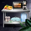 Multilayer Kitchen Console Stainless Steel Workbench Commercial Kitchen Cabinets Mordern Simple Operation Desk Kitchen Furniture 1