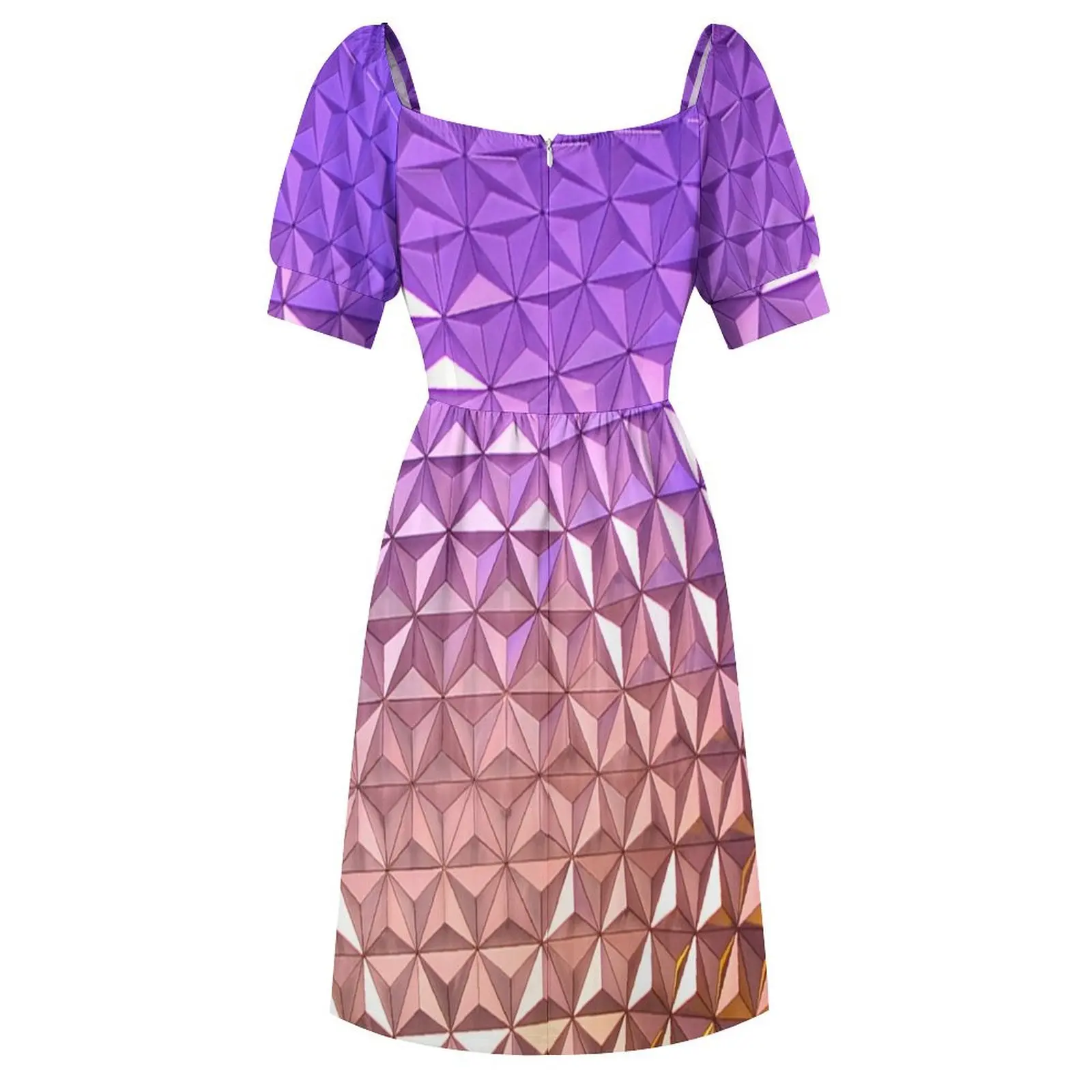 Spaceship Earth at Night in Epcot Short Sleeved Dress Woman dresses ceremony dresses Dress 5