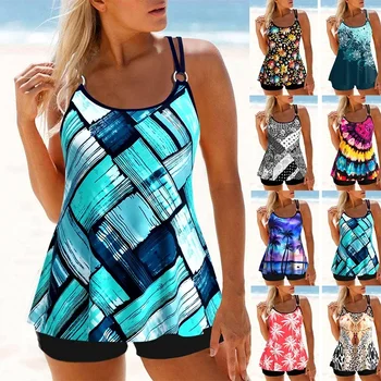 Checkered Two-Piece Bikini 1