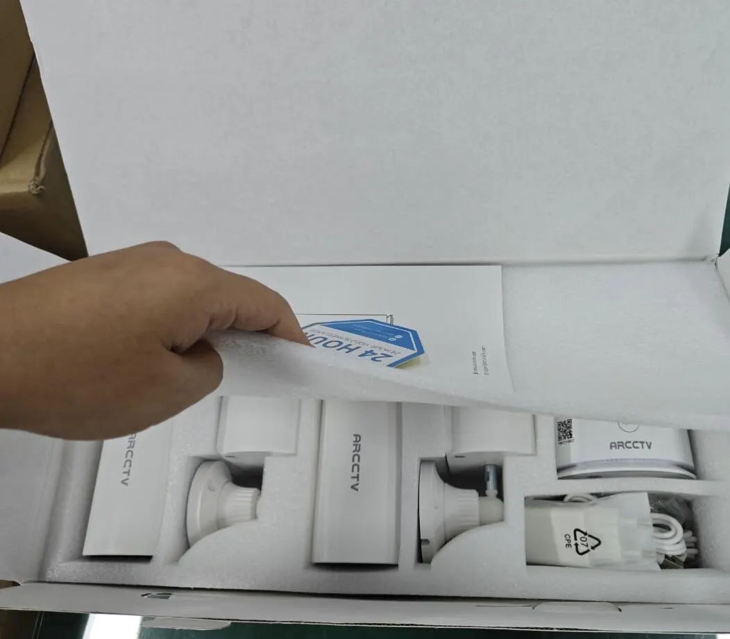 ARCCTV 4MP Wifi Solar Battery Camera Kit Surveillance Security System Humanoid Detection Siren Alarm Outdoor Wireless Camera Set photo review