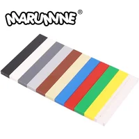 Marumine 1x6 Tile Build Blocks Compatible 6636 Floor 50PCS Accessories Classic DIY MOC Bricks City House Bulk Parts Collection 1